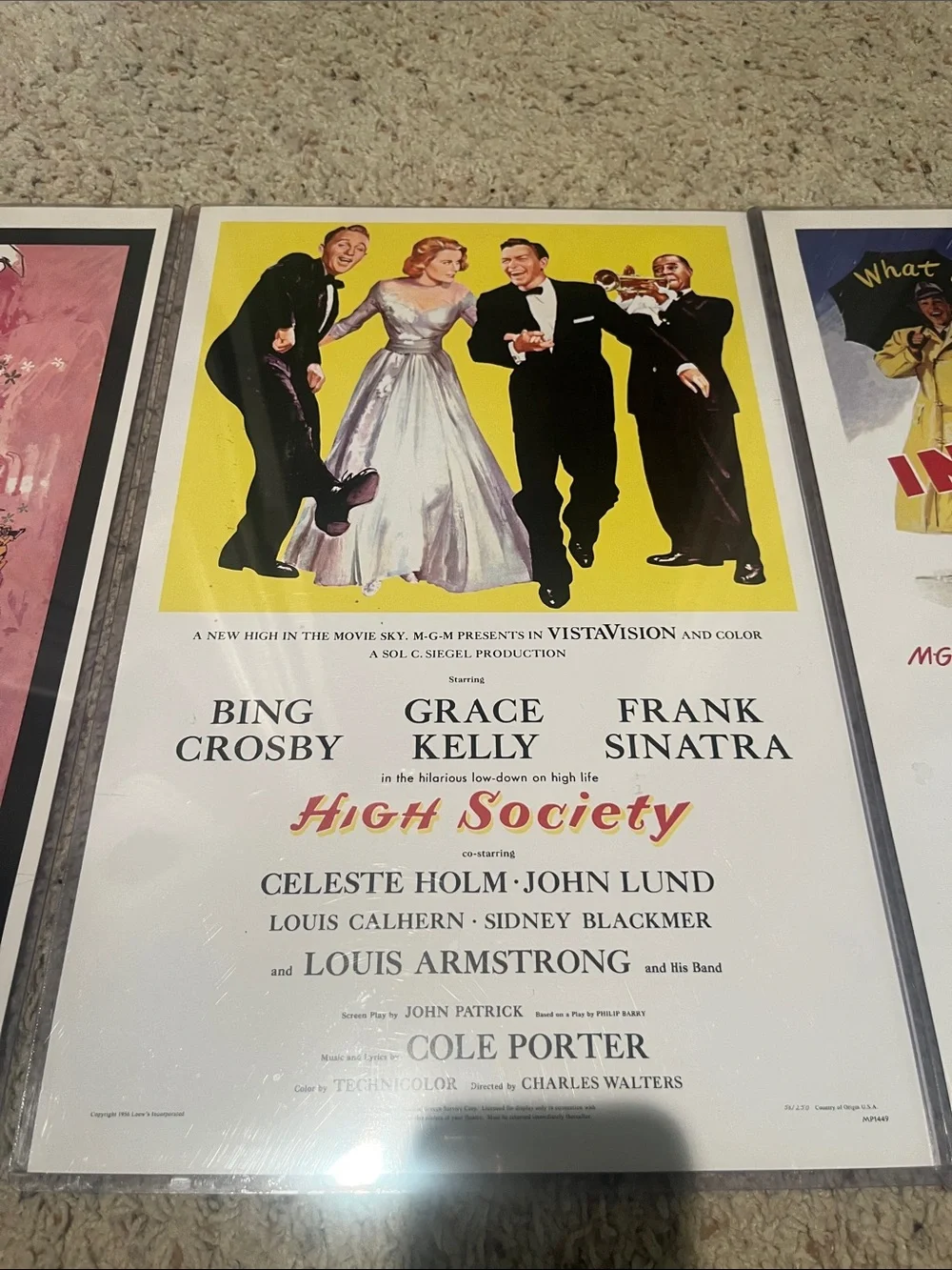 Classic Musical Poster Set - Pink, Yellow & Blue